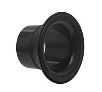 Glakyur Drum Enhancer ABS Rubber Drum Enhancer with Black Port Hole Protector,Mic Hole Drum Head,Black