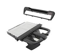 Glakyur Rear Armrest Cup Holder Surround Set Black Fit for- A6 / A7 2011-2016 8P0885995B 6PS / 4G8863289A 4PK