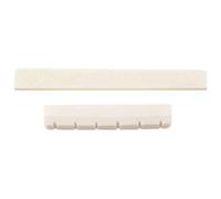 Glakyur White Guitar Parts 6 String Classical Guitar Bone Bridge Saddle And Nut Set