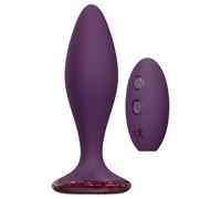 Glam - anal vibrator with remote control (purple)