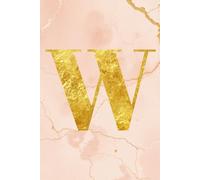 Glam initial Notebook W: Libreta personalizada con inicial W