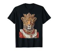 Glam Leopard Glamorous Feline Animal Boujee Aesthetic T-Shirt