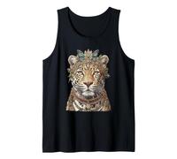 Glam Leopard Glamorous Feline Animal Boujee Aesthetic Tank Top