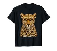 Glam Leopard with Glasses Glamorous Feline Animal Boujee T-Shirt
