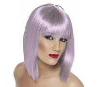Glam Purple Wig Costume Accessory