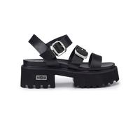 Glam-Rock Black Sandal- female- Cult- High Heel Sandals- Black- 4 UK- Shoes 4 UK