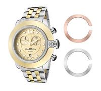 Glam Rock Women's SoBe Mood Chronograph Gold Dial Two Tone