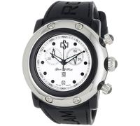 Glam Rock Women's GR62116 Miami Beach Silver Dial Black Silicone Watch