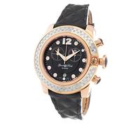 Glam Rock Women's Analogue Quartz Watch Round Swiss Made with Leather Strap GR32199D