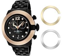Glam Rock Women's GR32183 SoBe Chronograph Black Dial Black Ion-Plated Stainless Steel Watch