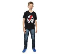 Glam Stormtrooper Lightning Bolt Cotton T-Shirt Star Wars Black 7-8 Years