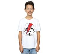 Glam Stormtrooper Lightning Bolt Cotton T-Shirt Star Wars White 12-13 Years