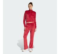adidas Women's Glam Velvet Tracksuit, active maroon, XS