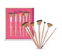 Glam21 Lord Of The Brushes Professional Makeup Brush Set of 6 |Eyeshadow , Foundation, Highlighter, Contour, Blusher & Eyebrow Brush | Soft & Durable Bristles for Flawless & Effortless Blending |