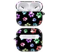 GlamCase for AirPods Pro Case, AirPods Pro 1st Gen / 2019 Case - Dog Paw Watercolour Print Design Printed Cute Plastic Hard Snap on Protective Designer AirPod Case/Cover for AirPods Pro 2019.