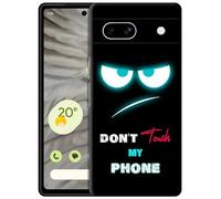 GlamCase for Google Pixel 7A 5G, Pixel 7A Case - Don'T Touch My With Teal Eyes Printed Slim & Sl ute Plastic Hard Protective Designer Back Case for Google Pixel 7A 5G.