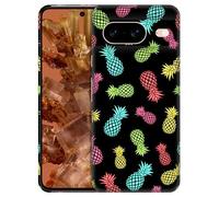 GlamCase for Google Pixel 8 Case, Pixel 8 Case - Pineapple Multicolour Pattern Design Printed Cute Slim & Sleek Plastic Snap on Designer Back Phone Case/Cover for Pixel 8. [6.2"]