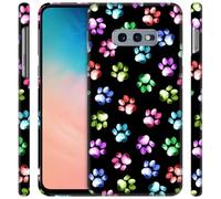 GlamCase for Samsung Galaxy S10e, Samsung S10e Case - Dog Cat Paw Watercolour Print Design Printed Slim Fit Cute Plastic Hard Protective Designer Back Phone Case/Cover for Samsung S10e.
