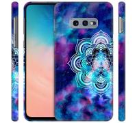 GlamCase for Samsung Galaxy S10e, Samsung S10e Case - Mandala Galaxy Design Printed Slim & Sl ute Plastic Hard Snap on Protective Designer Back Phone Case/Cover for Samsung S10e