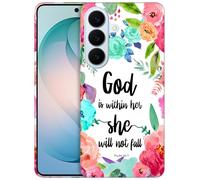 GlamCase for Samsung Galaxy S26 Plus 5G, Samsung S26 Plus Case - God is within her she will not fall Printed Cute Slim & Sleek Hard Plastic Protective Designer Back Case for Samsung S26+