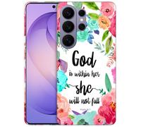 GlamCase for Samsung Galaxy S26 Ultra 5G, Samsung S26 Ultra Case - God is within her she will not fall Printed Cute Slim & Sleek Hard Plastic Protective Designer Back Case for S26 Ultra