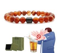 Glame Anti Alcohol Bracelet, Anti Alcohol Magnetic Bracelet Women & Men, Helps Reduce the Urge to Drink, Relieve Anxiety and Stress