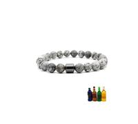 Glame Anti Alcohol Bracelet for Women Men Glame International Anti Alcohol Mgnetic Bead Bracelet Natural Tiger-eye Stone Volcanic Stone Protection Bracelets Drink Relief Anxiety Stress Bracelets