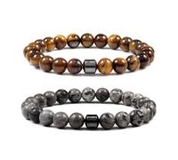 Glame Anti Alcohol Bracelet for Women Men,Stop Drinking Alcohol Spiritual Bracelets Set Anxiety Stress Relief Gifts, L, Alloy, no gemstone