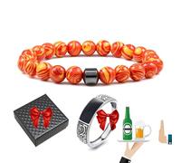 Glame Anti Alcohol Bracelet Magnetic with Enhancement Ring, Stop Drinking Alcohol Bracelet Reduce the Urge to Drink,Relieve Anxiety and Stress (17)