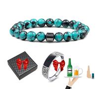 Glame Anti Alcohol Bracelet Magnetic with Enhancement Ring, Stop Drinking Alcohol Bracelet Reduce the Urge to Drink,Relieve Anxiety and Stress (13)
