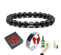 Glame Anti Alcohol Bracelet Magnetic with Enhancement Ring, Stop Drinking Alcohol Bracelet Reduce the Urge to Drink,Relieve Anxiety and Stress (05)