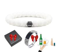 Glame Anti Alcohol Bracelet Magnetic with Enhancement Ring, Stop Drinking Alcohol Bracelet Reduce the Urge to Drink,Relieve Anxiety and Stress (09)