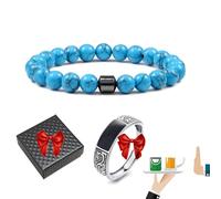 Glame Anti Alcohol Bracelet Magnetic with Enhancement Ring, Stop Drinking Alcohol Bracelet Reduce the Urge to Drink,Relieve Anxiety and Stress (02)