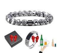 Glame Anti Alcohol Bracelet Magnetic with Enhancement Ring, Stop Drinking Alcohol Bracelet Reduce the Urge to Drink,Relieve Anxiety and Stress (16)