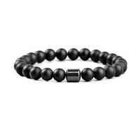 Glame Anti-Alcohol Bracelet - Reduce the Urge to Drink, 8MM-Adjustable Glame Anti Alcohol Magnetic Bracelet, Neodymium & Onyx Anti-Alcohol Craving Jewelry for Men & Women (Black-b)