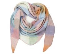 Glamexx24 XXL Scarf Multicolour Loop Scarf Triangular Shape Extra Large, Light Pink-Cream, One Size