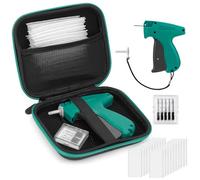 Glamgen Standard Retail Price Tag Applicator Gun for Garment Labellers with Storage Case, Label Tagging Gun with 6 Pcs Microneedles 1000 Pcs 2" Barbs, 1 Pc Travel Case