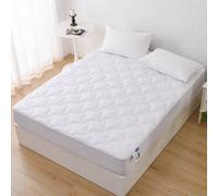 Glamhaus Anti Allergy Mattress Topper With Extra Deep Fitted Skirt