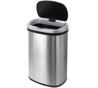 Glamhaus Automatic Sensor Touchless Bin Brushed Stainless Steel 50L in Metallic Silver Glamhaus Metallic Silver