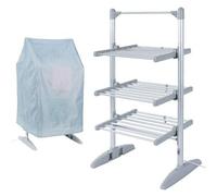 Glamhaus EcoDry Electric Heated Clothes Airer with Cover 248W Foldable