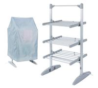 Glamhaus Ecodry Electric Heated Clothes Airer With Cover 248W Foldable
