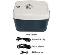 GlamHaus Electric Cooler Box Large 30L Use Warm Or Cold Eco Mode Portable & Food Safe Insulated, DC 12V, AC 220V Or USB Adaptor