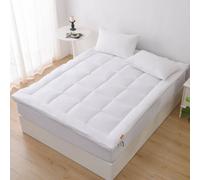 Glamhaus Luxury Mattress Topper Cushioned Cotton Bed Topper Anti Allergy