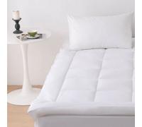 Glamhaus Luxury Mattress Topper Cushioned Cotton Bed Topper Anti Allergy