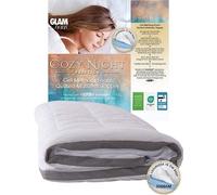 Glamhaus Mattress Topper Memory Foam Cushioned Cotton Bed Topper Anti Allergy