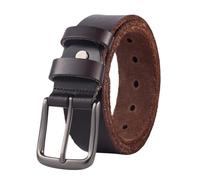 Glamicci Mens Belts Leather | Black Leather Belts for Men | Mens Leather Belts |Black Belt - 1.5" /38mm (3738Brown, 30-32” Waist -105cm/41” Strap)