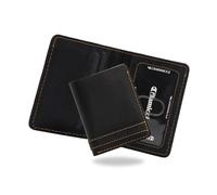 Glamicci Minimalist Slim Wallet | Card Holder for Men | Wallets for Women | Wallet for Men (RCH10HBK) (Crazy Horse Black)