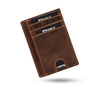 Glamicci Slim Wallet for Men | RFID Protected Minimalist Card Wallet | Credit Card Holder | Slim Mens Wallets & Thin Wallet-RCH1TNH (Crazy H Tan)