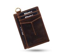 Glamicci Slim Wallet for Men | RFID Protected Minimalist Card Wallet | Credit Card Holder | Slim Mens Wallets & Thin Wallet-RCH1A (Crazy Horse Tan)