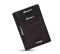 Glamicci Slim Wallet for Men | RFID Protected Minimalist Card Wallet | Credit Card Holder | Slim Mens Wallets & Thin Wallet-RCH1 (Brown)